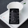 缅甸天然冰种墨翠大日如来吊坠-红掌柜