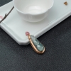 冰种浅绿翡翠福豆吊坠-红掌柜