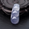 缅甸天然糯冰种紫罗兰翡翠福豆吊坠-红掌柜