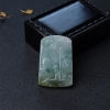 翡翠山水意境牌吊坠-红掌柜