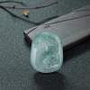 缅甸天然冰种飘翠翡翠童趣吊坠-红掌柜