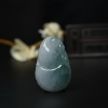 糯冰种飘花翡翠葫芦吊坠-红掌柜