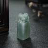 灰绿翡翠貔貅印章-红掌柜
