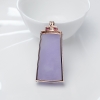 缅甸天然紫罗兰翡翠无事牌吊坠-红掌柜