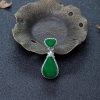 18K糯冰种阳绿翡翠吊坠-红掌柜