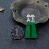 缅甸翡翠耳坠-红掌柜