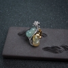18K金镶钻糯冰种翡翠葫芦吊坠-红掌柜