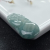 缅甸天然糯冰种翡翠吊坠-红掌柜