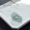 缅甸天然浅绿翡翠貔貅吊坠-红掌柜