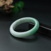 天然糯种飘翠翡翠平安镯-红掌柜