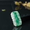 缅甸糯种飘翠翡翠竹报平安吊坠-红掌柜