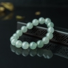 天然冰种灰绿翡翠手串-红掌柜