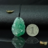 缅甸天然翡翠百合花吊坠-红掌柜