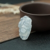 天然糯冰种淡晴水翡翠弥勒佛吊坠-红掌柜