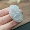 缅甸天然糯冰种淡晴水翡翠吊坠-红掌柜