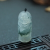 糯冰种飘花翡翠弥勒佛吊坠-红掌柜