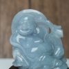 缅甸天然糯种翡翠弥勒佛摆件-红掌柜