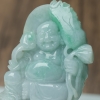 缅甸天然糯种翡翠弥勒佛摆件-红掌柜