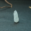 缅甸糯冰种翡翠葫芦吊坠-红掌柜