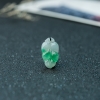缅甸天然糯冰种飘翠翡翠大业有成吊坠-红掌柜
