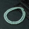 7.1mm糯冰种浅绿翡翠项链-红掌柜