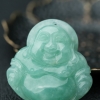缅甸天然糯种翡翠弥勒佛吊坠-红掌柜