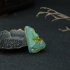 天然糯冰种俏色翡翠年年有余吊坠-红掌柜
