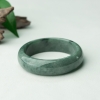 缅甸天然灰绿翡翠手镯-红掌柜