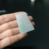 缅甸天然糯冰种飘翠翡翠吊坠-红掌柜