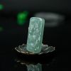 天然糯冰种晴水翡翠辰龙吊坠-红掌柜
