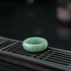 缅甸糯种飘翠翡翠戒指-红掌柜