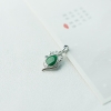 糯种翠绿翡翠水滴吊坠-红掌柜
