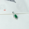 18K翠绿翡翠水滴吊坠-红掌柜