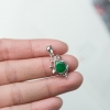 18K糯种翠绿翡翠吊坠-红掌柜