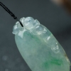 缅甸天然糯冰种翡翠福瓜吊坠-红掌柜