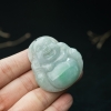 缅甸天然糯种飘翠翡翠吊坠-红掌柜