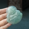 缅甸天然糯冰种晴水翡翠吊坠-红掌柜