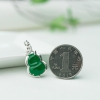 糯种翠绿翡翠吊坠-红掌柜