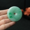 缅甸天然糯种飘翠翡翠吊坠-红掌柜