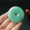 糯种飘翠翡翠平安扣吊坠-红掌柜