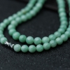 7mm缅甸糯种豆绿翡翠项链-红掌柜