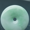 缅甸天然糯种翡翠平安扣吊坠-红掌柜