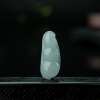 糯冰种浅绿翡翠福豆吊坠-红掌柜