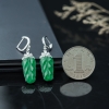 糯冰种阳绿翡翠耳坠-红掌柜