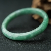豆绿翡翠手镯-红掌柜