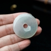 糯冰种淡晴水翡翠平安扣吊坠-红掌柜