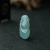 天然糯冰种淡晴水翡翠福禄双全吊坠-红掌柜