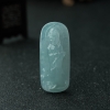 缅甸天然糯冰种淡晴水翡翠观音吊坠-红掌柜