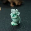 飘翠翡翠子鼠摆件-红掌柜