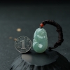 糯冰种晴水翡翠吊坠-红掌柜
